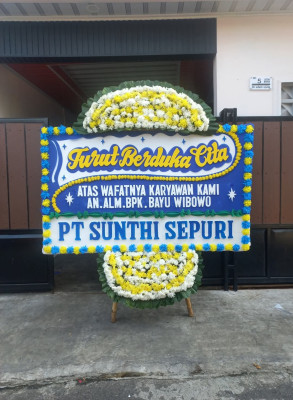 Papan Bunga Duka di Paal Lima